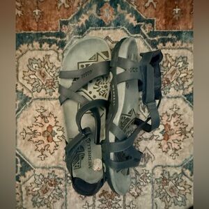 Merrell Women's Sandspur Strappy Sandals Size 10, EUC, Slate